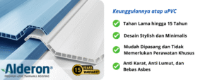 keunggulan atap uPVC