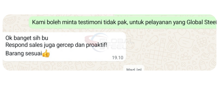 testimoni global steel 2