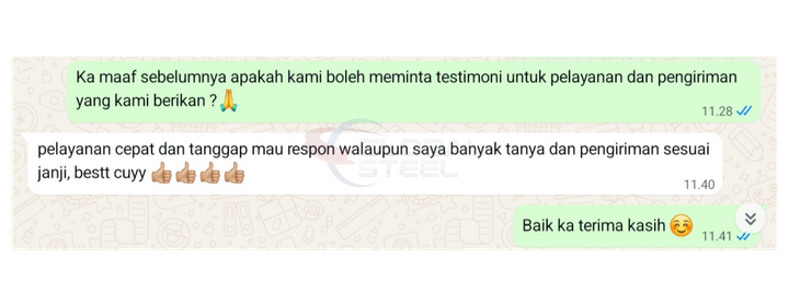 testimoni global steel