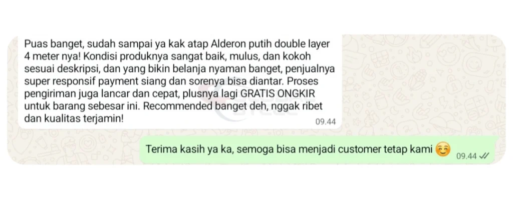 Testimoni Customer Global Steel 9