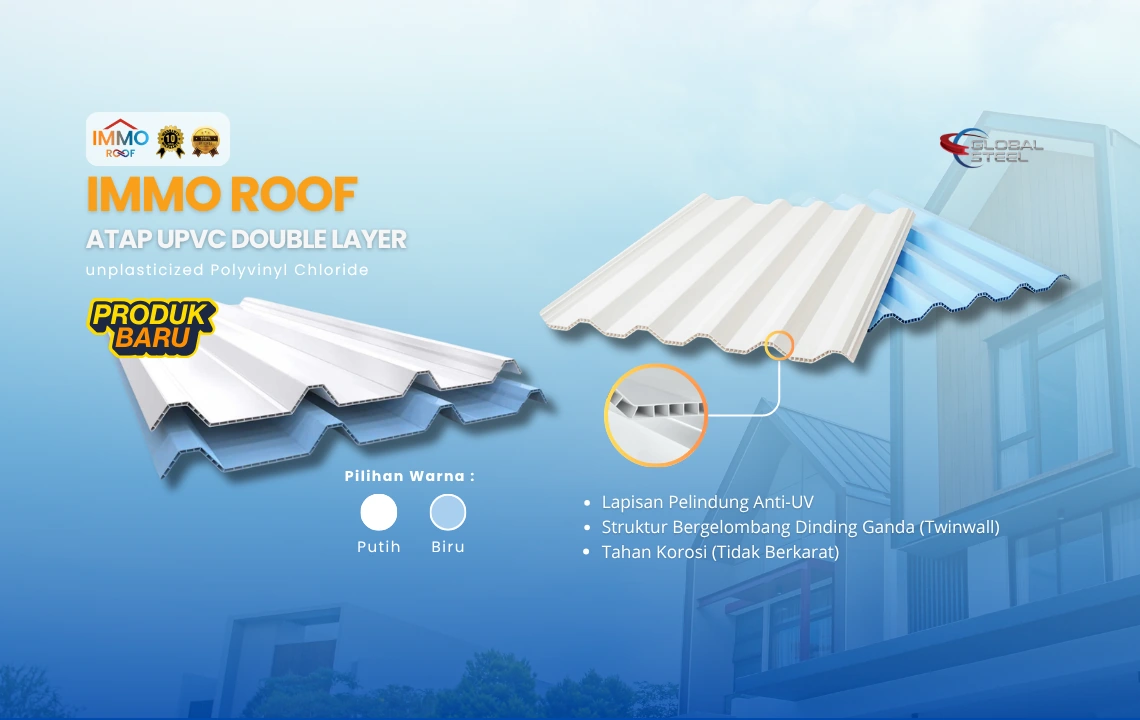 Atap uPVC Immo Roof di Global Steel